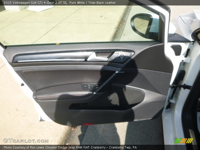 Pure White / Titan Black Leather 2015 Volkswagen Golf GTI 4-Door 2.0T SE