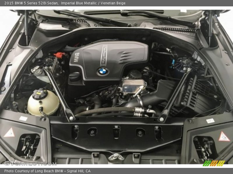 Imperial Blue Metallic / Venetian Beige 2015 BMW 5 Series 528i Sedan