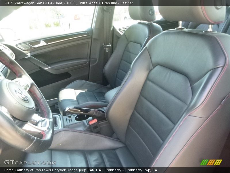 Pure White / Titan Black Leather 2015 Volkswagen Golf GTI 4-Door 2.0T SE