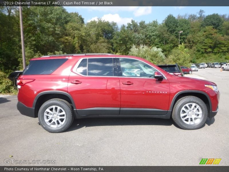 Cajun Red Tintcoat / Jet Black 2019 Chevrolet Traverse LT AWD