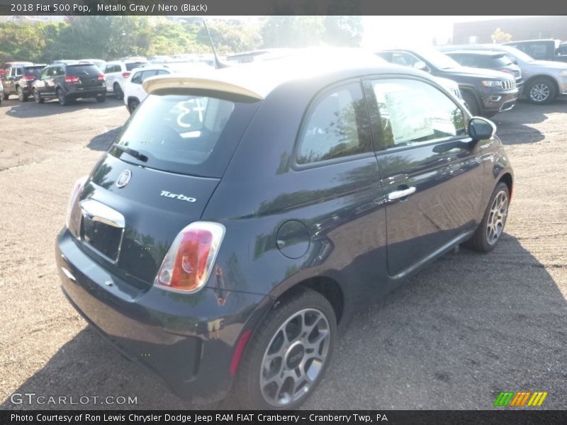 Metallo Gray / Nero (Black) 2018 Fiat 500 Pop