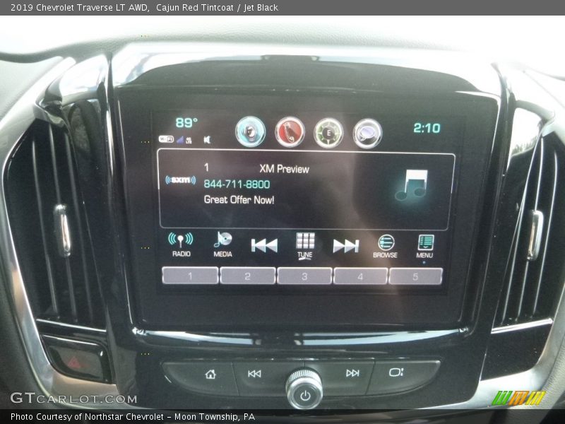 Cajun Red Tintcoat / Jet Black 2019 Chevrolet Traverse LT AWD