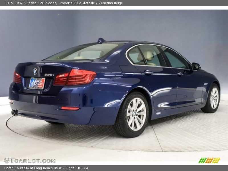 Imperial Blue Metallic / Venetian Beige 2015 BMW 5 Series 528i Sedan