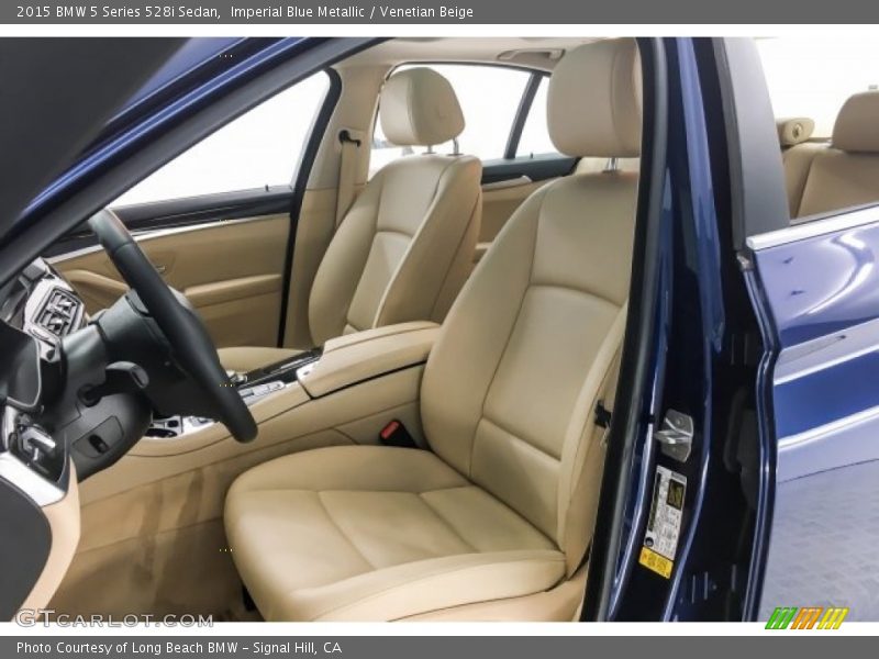 Imperial Blue Metallic / Venetian Beige 2015 BMW 5 Series 528i Sedan