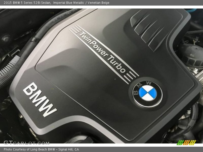 Imperial Blue Metallic / Venetian Beige 2015 BMW 5 Series 528i Sedan