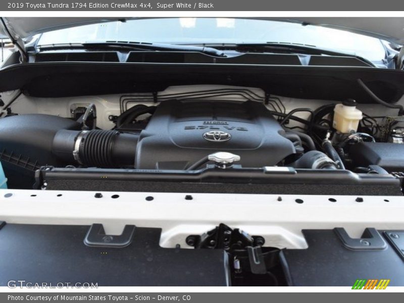 Super White / Black 2019 Toyota Tundra 1794 Edition CrewMax 4x4