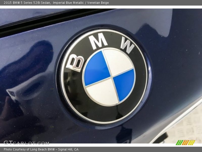 Imperial Blue Metallic / Venetian Beige 2015 BMW 5 Series 528i Sedan