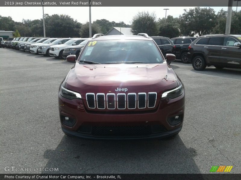 Velvet Red Pearl / Black 2019 Jeep Cherokee Latitude