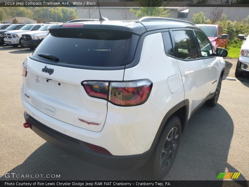 White / Black 2019 Jeep Compass Trailhawk 4x4