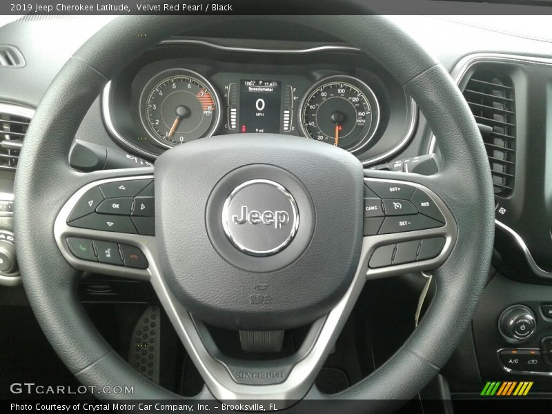 Velvet Red Pearl / Black 2019 Jeep Cherokee Latitude