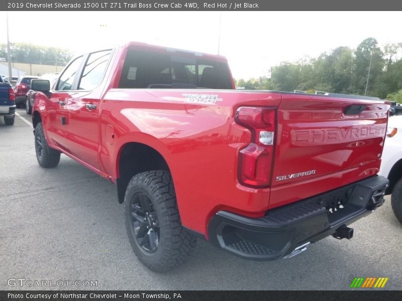 Red Hot / Jet Black 2019 Chevrolet Silverado 1500 LT Z71 Trail Boss Crew Cab 4WD