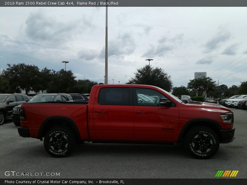 Flame Red / Black/Red 2019 Ram 1500 Rebel Crew Cab 4x4