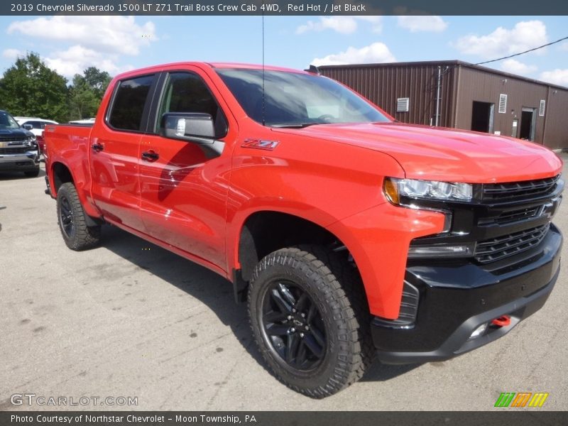 Red Hot / Jet Black 2019 Chevrolet Silverado 1500 LT Z71 Trail Boss Crew Cab 4WD