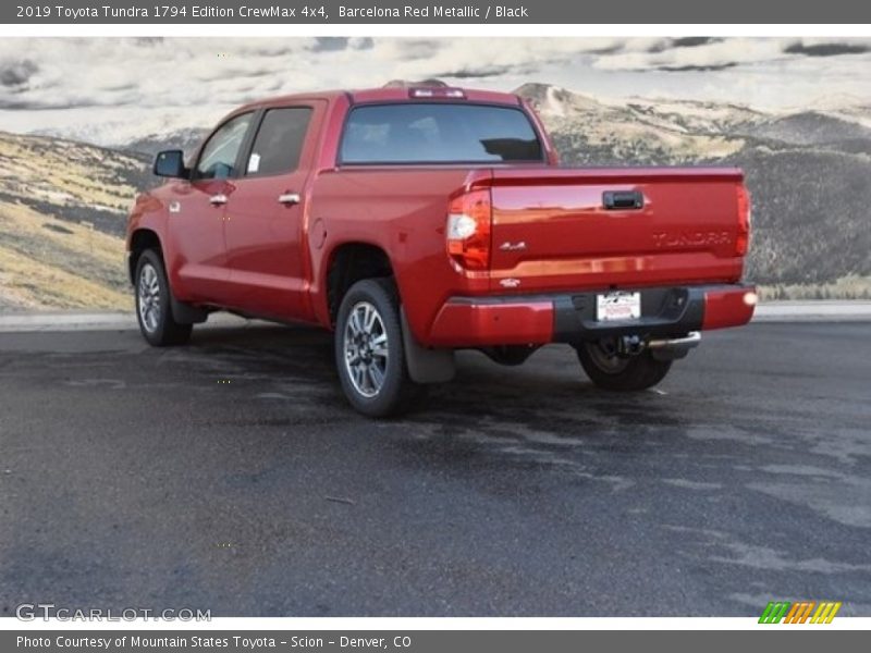 Barcelona Red Metallic / Black 2019 Toyota Tundra 1794 Edition CrewMax 4x4