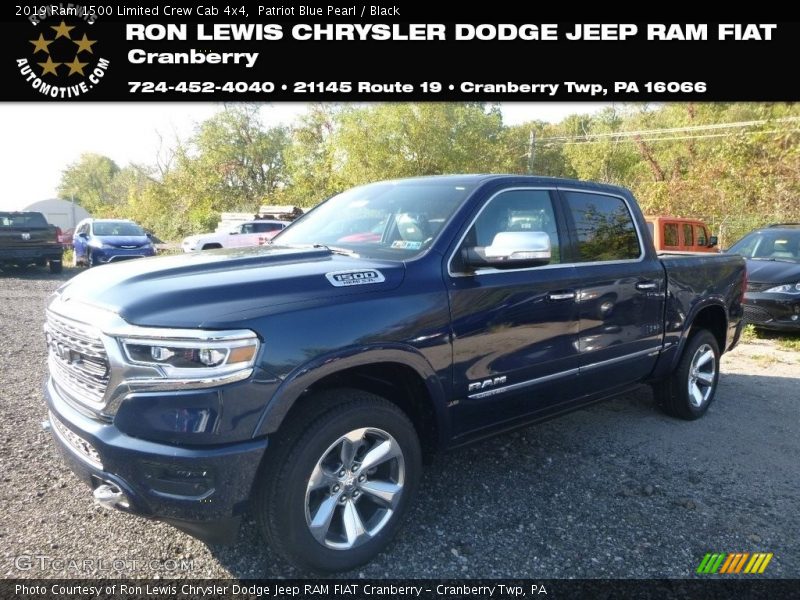 Patriot Blue Pearl / Black 2019 Ram 1500 Limited Crew Cab 4x4