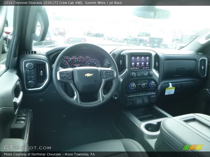 Summit White / Jet Black 2019 Chevrolet Silverado 1500 LTZ Crew Cab 4WD