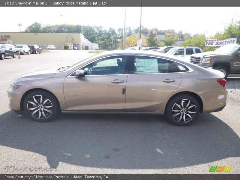 Sandy Ridge Metallic / Jet Black 2018 Chevrolet Malibu LT