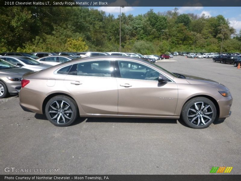 Sandy Ridge Metallic / Jet Black 2018 Chevrolet Malibu LT