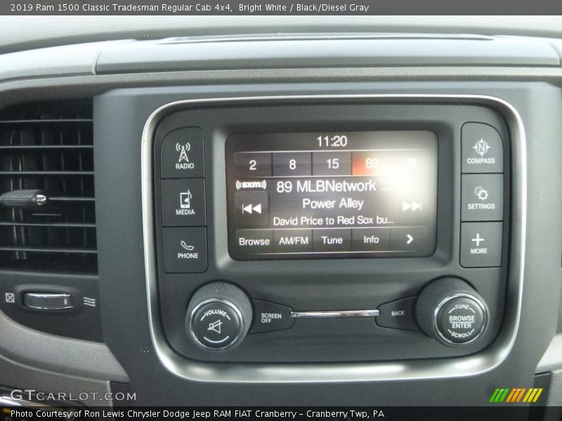 Bright White / Black/Diesel Gray 2019 Ram 1500 Classic Tradesman Regular Cab 4x4