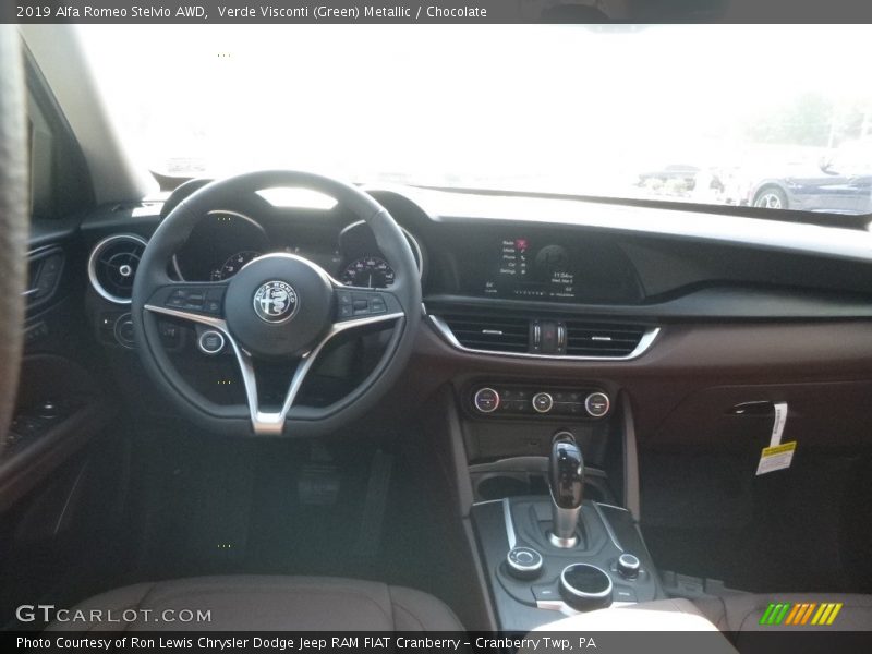 Verde Visconti (Green) Metallic / Chocolate 2019 Alfa Romeo Stelvio AWD