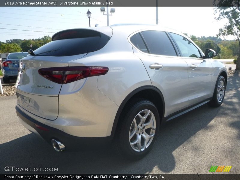 Silverstone Gray Metallic / Red 2019 Alfa Romeo Stelvio AWD