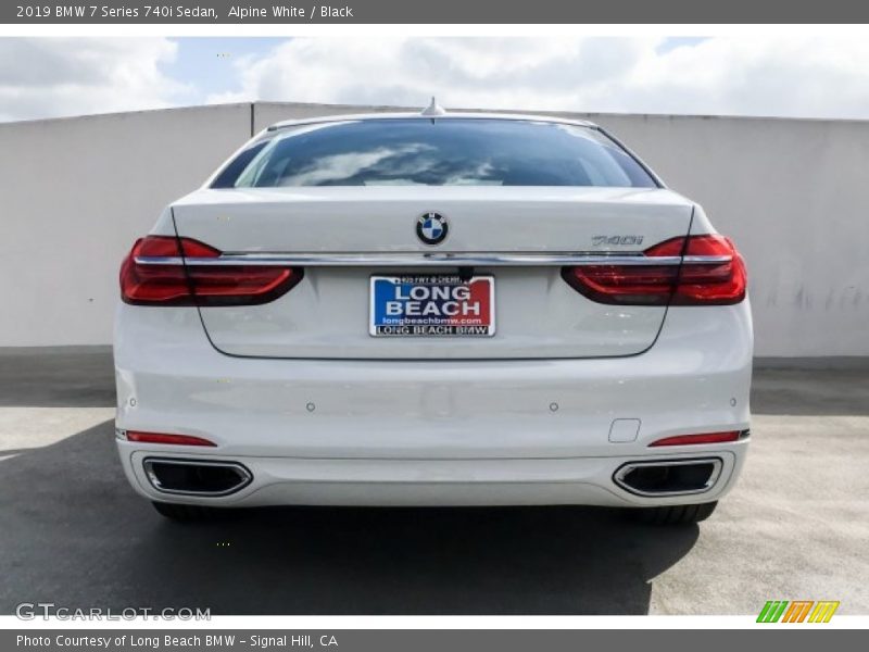 Alpine White / Black 2019 BMW 7 Series 740i Sedan