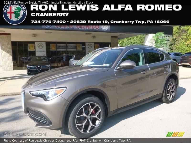 Imola Titanium Metallic / Black 2019 Alfa Romeo Stelvio Ti AWD