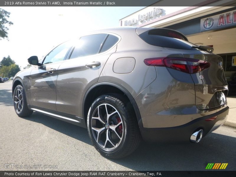 Imola Titanium Metallic / Black 2019 Alfa Romeo Stelvio Ti AWD