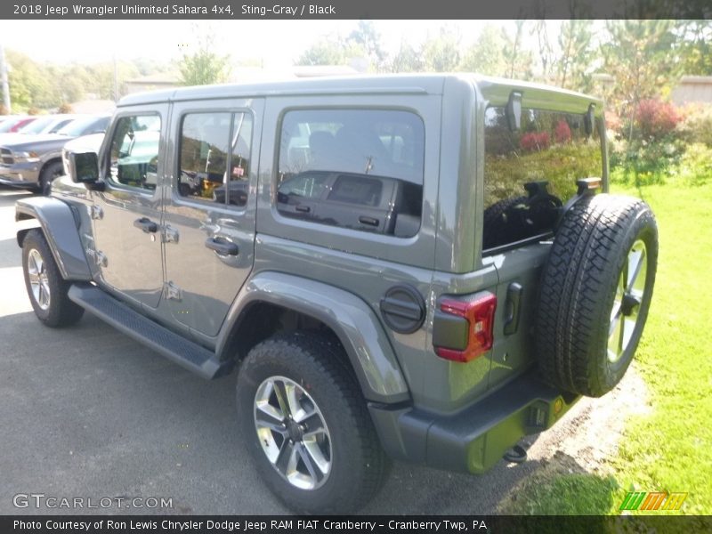 Sting-Gray / Black 2018 Jeep Wrangler Unlimited Sahara 4x4
