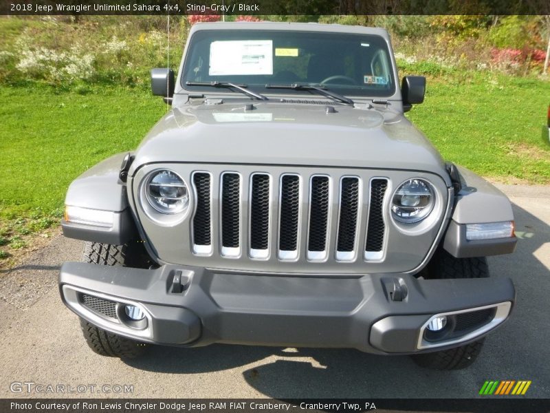Sting-Gray / Black 2018 Jeep Wrangler Unlimited Sahara 4x4