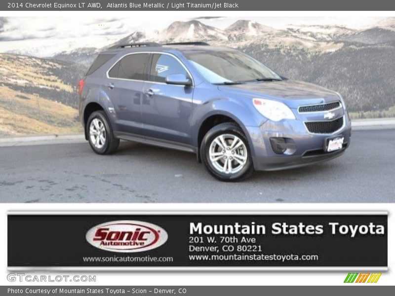 Atlantis Blue Metallic / Light Titanium/Jet Black 2014 Chevrolet Equinox LT AWD