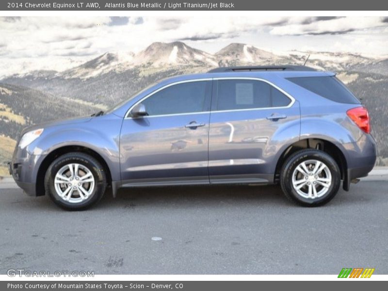 Atlantis Blue Metallic / Light Titanium/Jet Black 2014 Chevrolet Equinox LT AWD