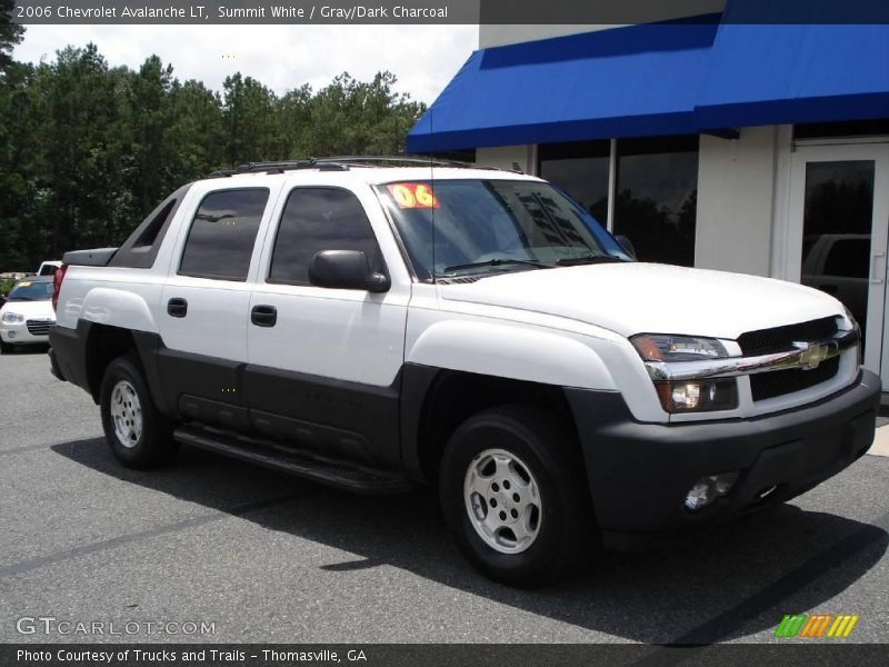 Summit White / Gray/Dark Charcoal 2006 Chevrolet Avalanche LT