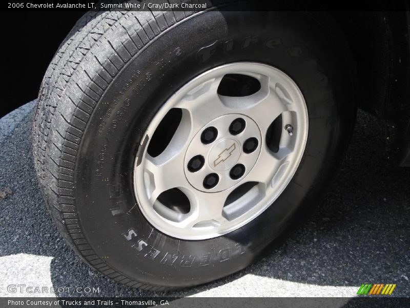 Summit White / Gray/Dark Charcoal 2006 Chevrolet Avalanche LT