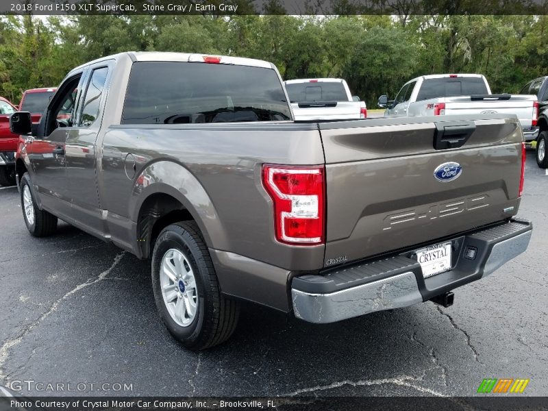 Stone Gray / Earth Gray 2018 Ford F150 XLT SuperCab