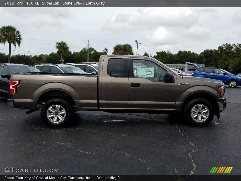 Stone Gray / Earth Gray 2018 Ford F150 XLT SuperCab