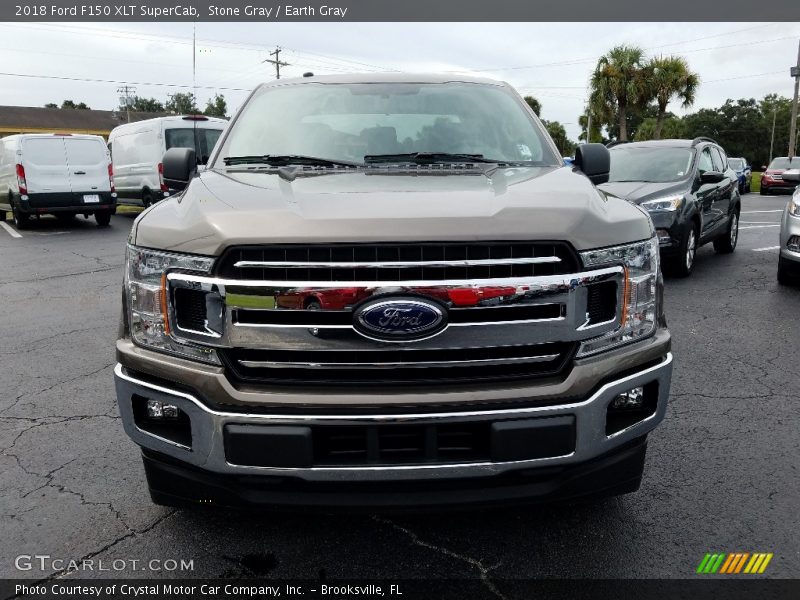 Stone Gray / Earth Gray 2018 Ford F150 XLT SuperCab