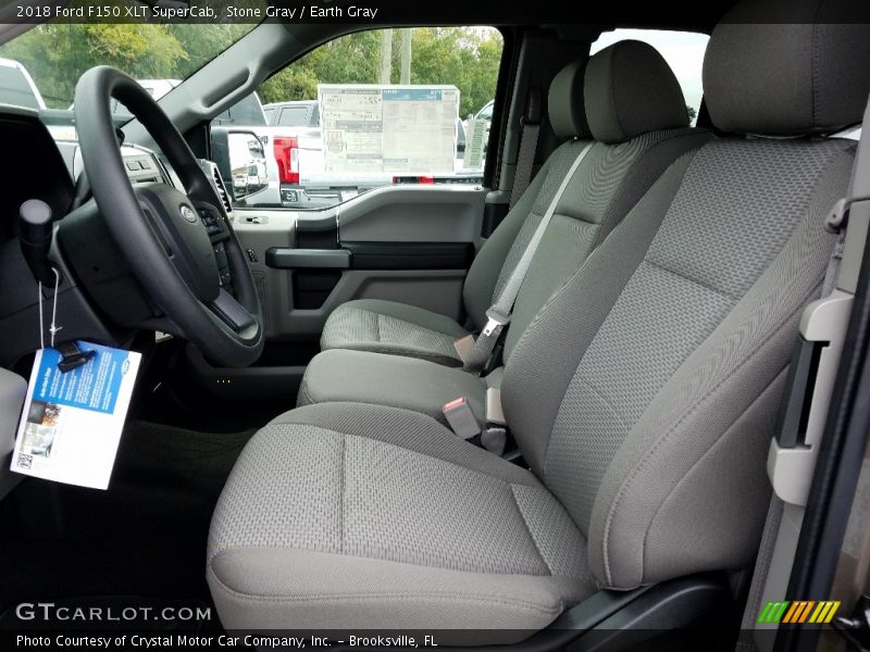 Stone Gray / Earth Gray 2018 Ford F150 XLT SuperCab
