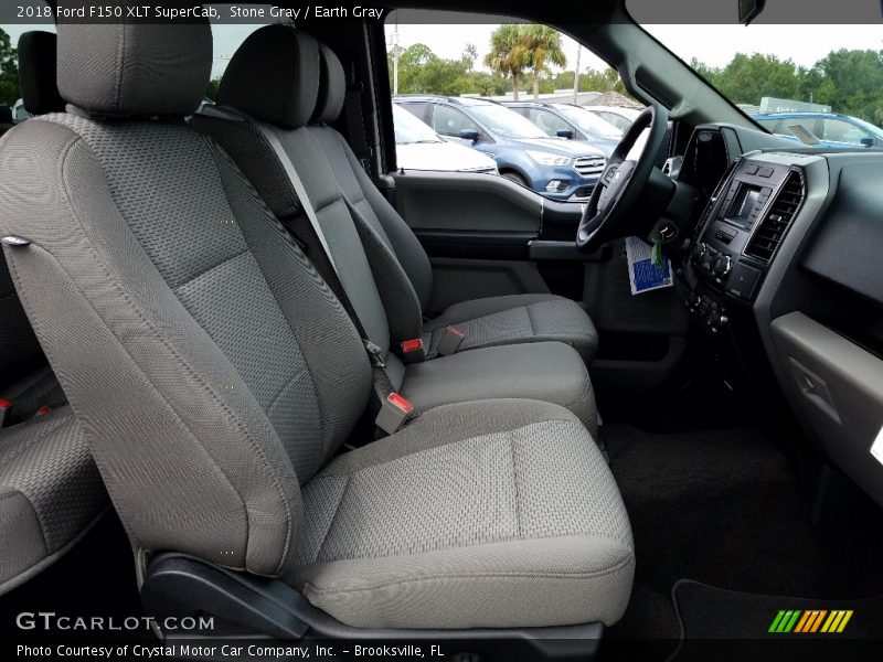 Stone Gray / Earth Gray 2018 Ford F150 XLT SuperCab