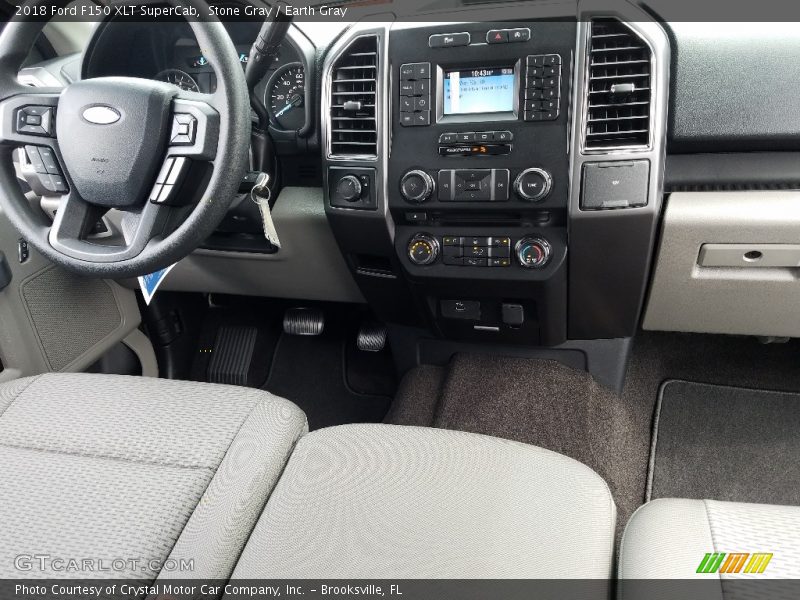 Stone Gray / Earth Gray 2018 Ford F150 XLT SuperCab