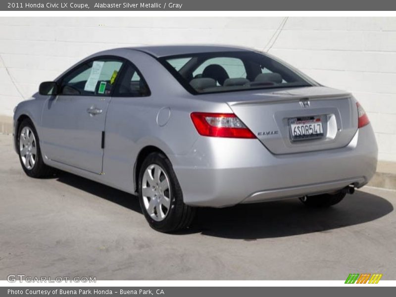Alabaster Silver Metallic / Gray 2011 Honda Civic LX Coupe