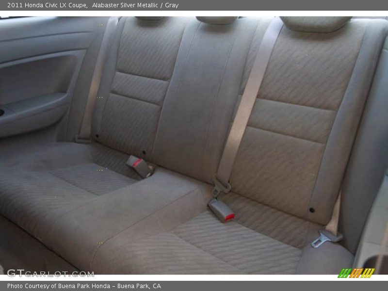 Alabaster Silver Metallic / Gray 2011 Honda Civic LX Coupe