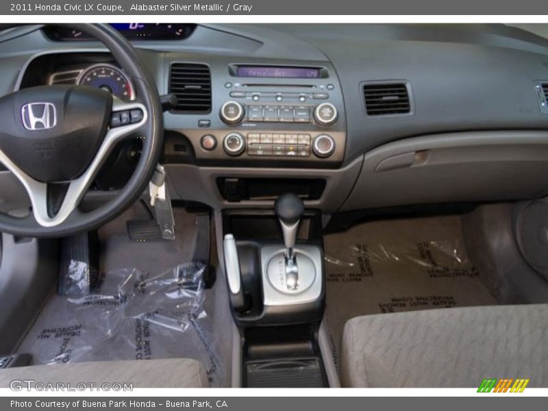 Alabaster Silver Metallic / Gray 2011 Honda Civic LX Coupe