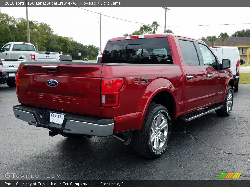 Ruby Red / Light Camel 2018 Ford F150 Lariat SuperCrew 4x4