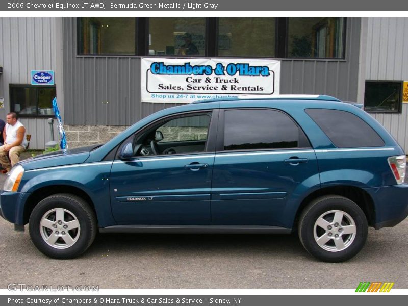 Bermuda Green Metallic / Light Gray 2006 Chevrolet Equinox LT AWD