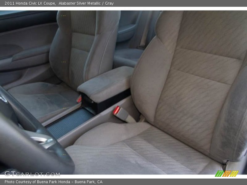 Alabaster Silver Metallic / Gray 2011 Honda Civic LX Coupe
