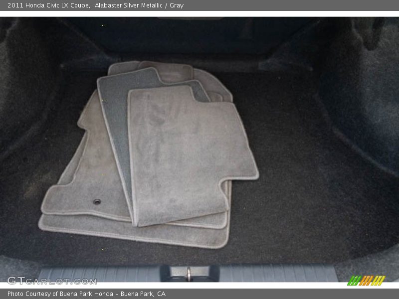 Alabaster Silver Metallic / Gray 2011 Honda Civic LX Coupe