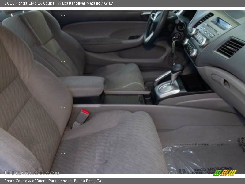 Alabaster Silver Metallic / Gray 2011 Honda Civic LX Coupe