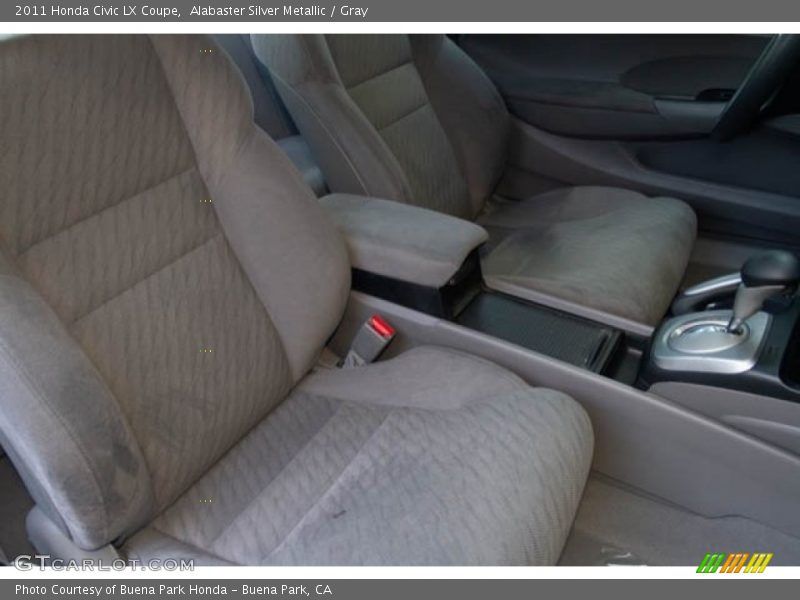 Alabaster Silver Metallic / Gray 2011 Honda Civic LX Coupe