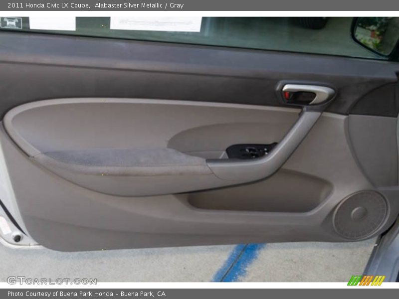 Alabaster Silver Metallic / Gray 2011 Honda Civic LX Coupe